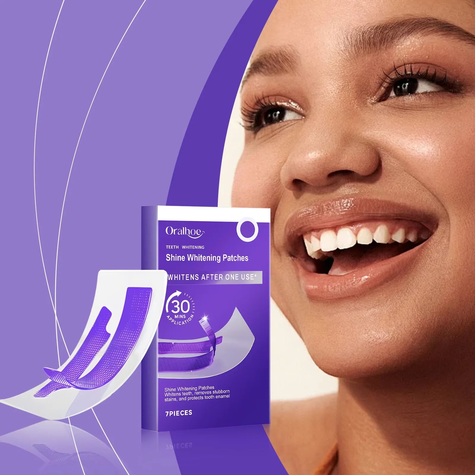 BrightSmile Purple Whitening Strips Kit